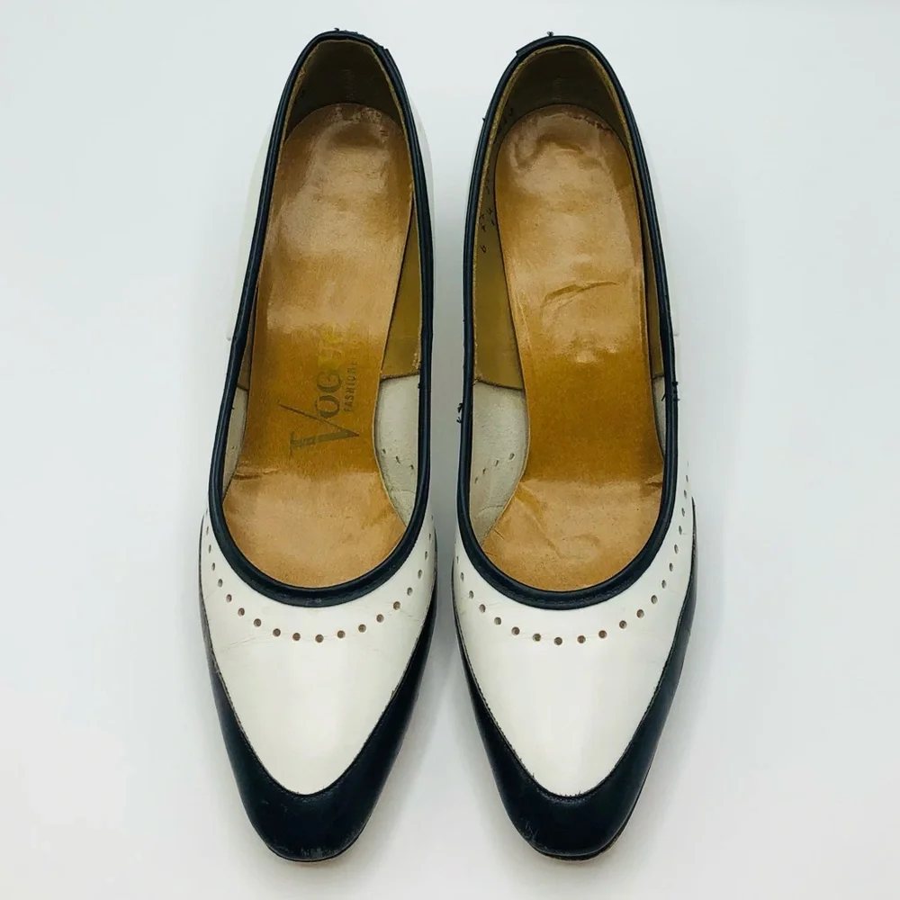 Vintage 70s Vogue Brand Oxford-Inspired Heels - Picture 15 of 16